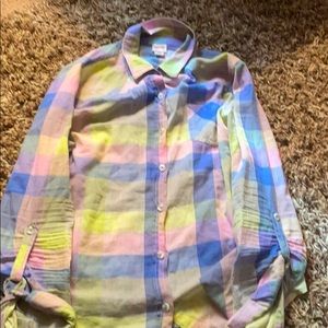 Mossimo plaid Flannel shirt women’s Size M
